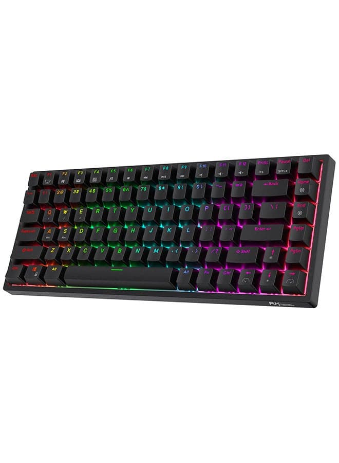 RK84 Tri - Mode Hot Swapable RGB Mechanical Gaming Keyboard Blue Switch