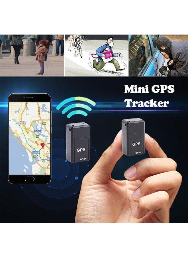 GF-07 Mini GPS Miniature Tracker Locator Positioning Remote Listening Voice Control Callback Recording Anti-lost Device black