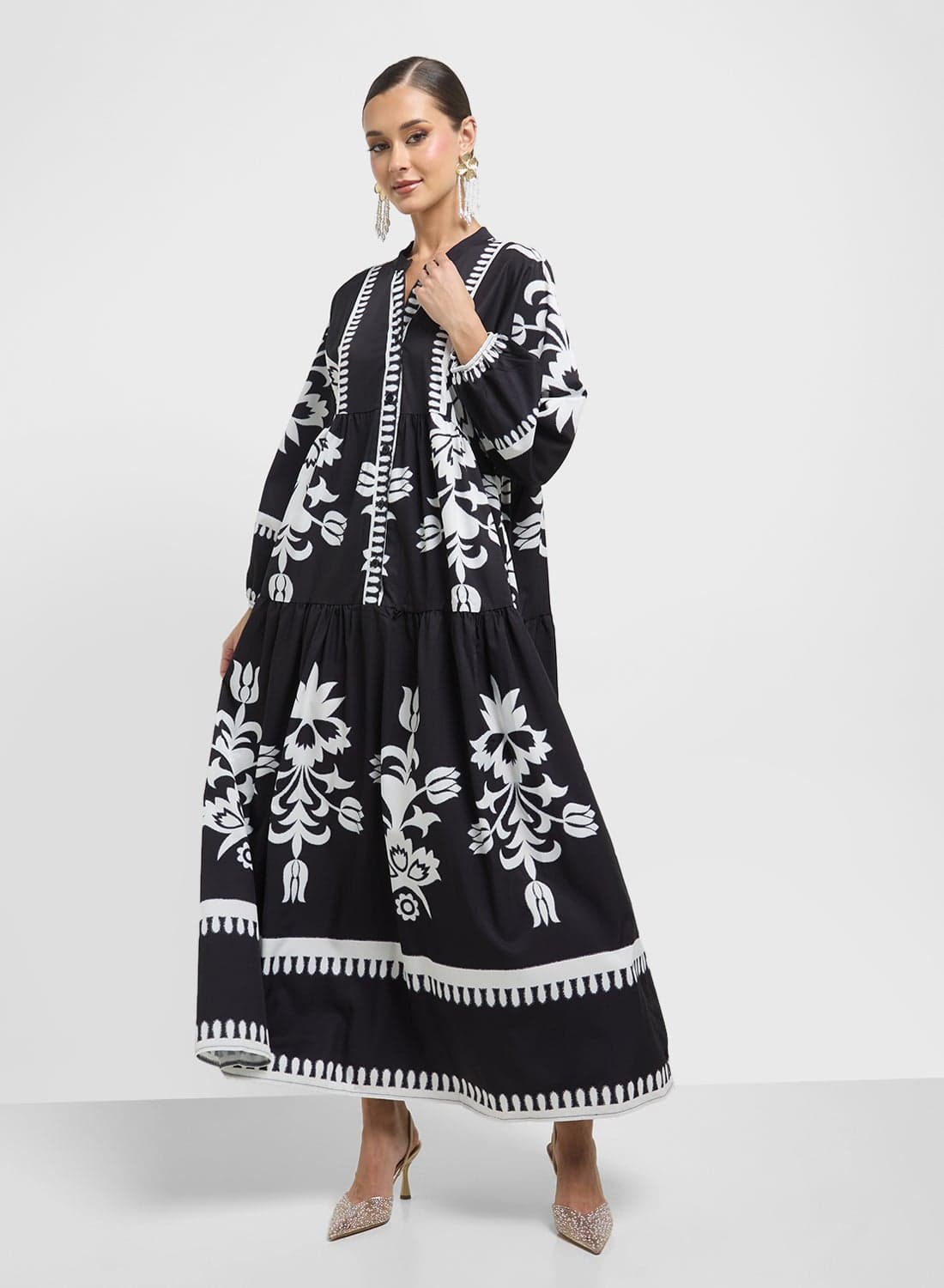 Floral Print Maxi Dress