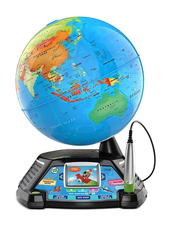 Magic Adventures Globe - Interactive Educational Globe with Video Screen, Teaches Geography & Cultures
