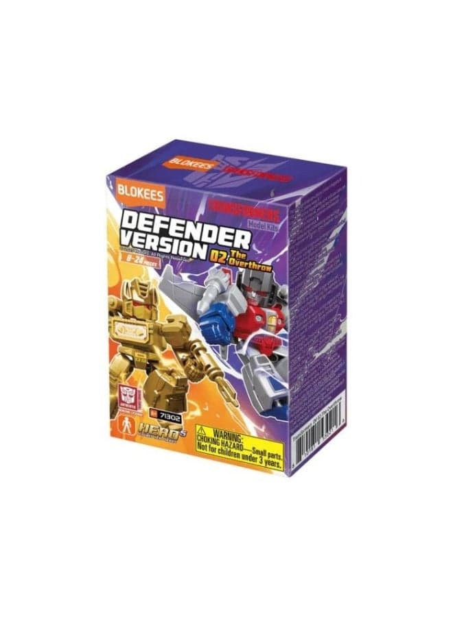 BLOKEES Transformers Galaxy Defender Building Kit | The Overthrow Version 02 Collectible Action Figure Block Toy | STEM Construction Set for Kids & Adults | Licensed Model for Creative Play & Display