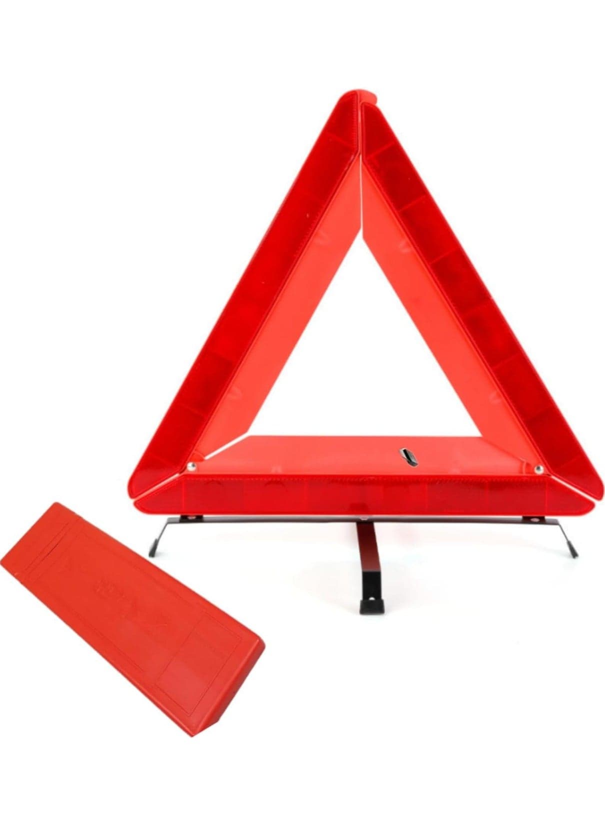 Car Warning Reflective Triangle With Case, Red