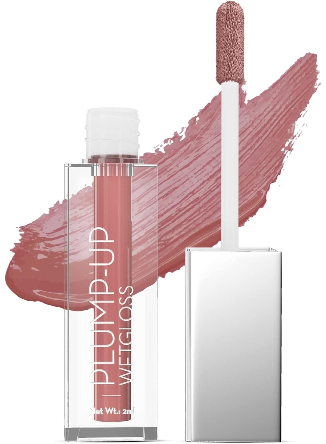 Swiss Beauty Plump-Up Wet Lightweight Lip Gloss With High Shine Glossy Finish For Fuller And Plump Lips | Shade- Deep Desire, 2Ml|