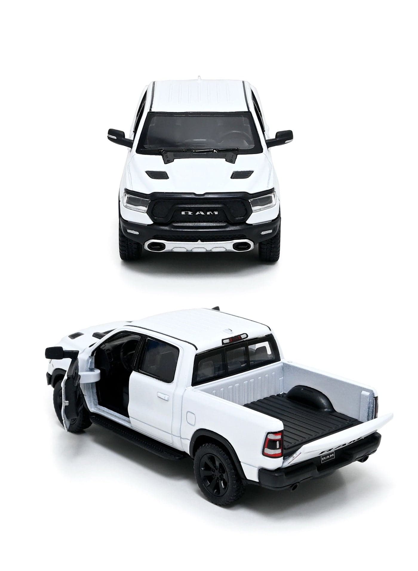 2019 RAM 1500 1/46 Scale Die Cast Metal Doors Openable Pull Back Action Toy Car