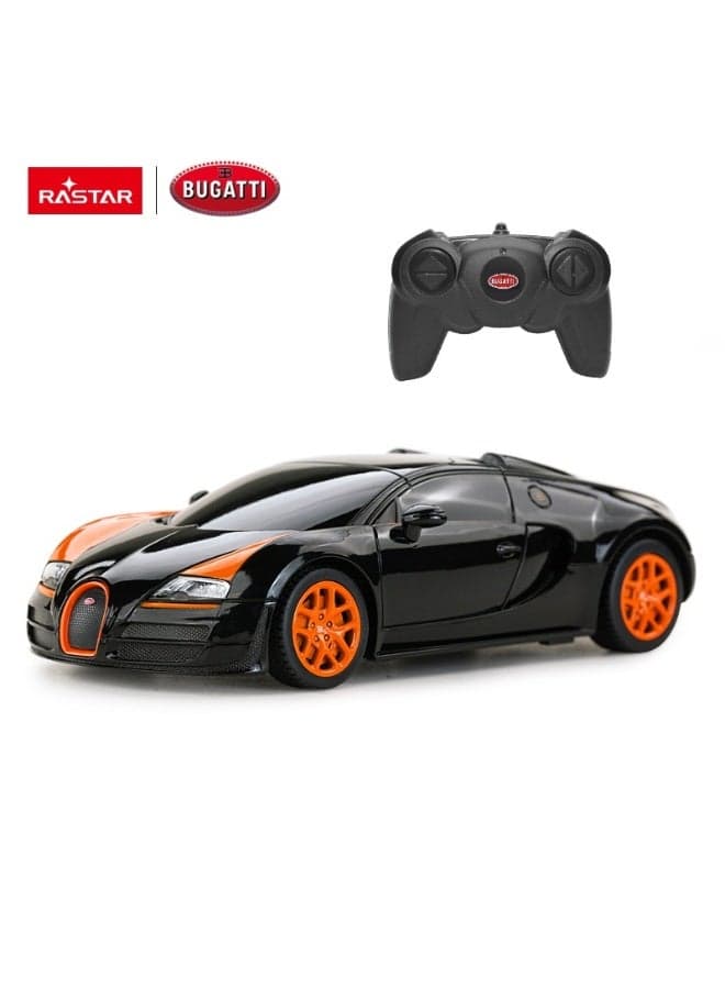 Rastar 1:24 Scale Bugatti Grand Sport Vitesse Remote Control Car, Officially Licensed Bugatti RC Toy Car for Kids