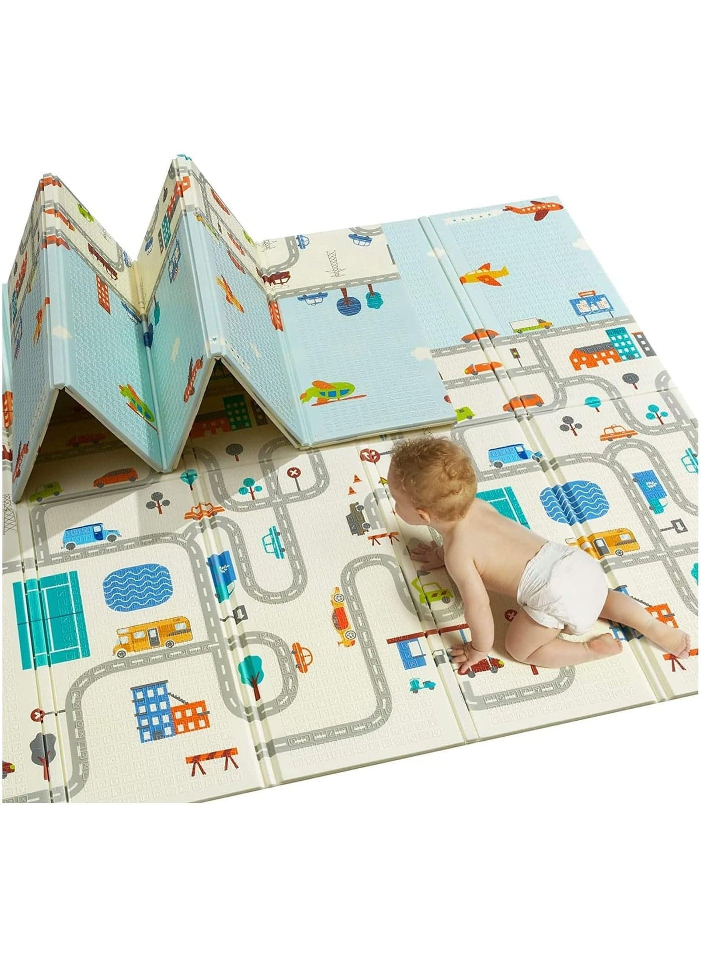Baby Play Mat Floor Mat Foam Playmat, Crawling Mat for Floor,Non-Toxic Large Foldable Waterproof Crawling Mat for Kids,Baby Play Mat for Floor Play, Extra Thick