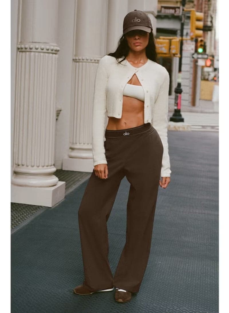 alo YOGA high-waisted wide-leg slacks