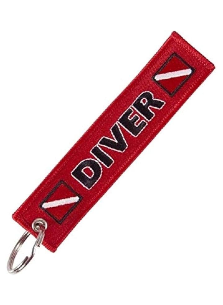Double Sided Embroidery Scuba Divers Swimmers Water Sports Diving Person Divers Keychain Keyring For Motorcycles & Cars Key Fobs Fashion (Pack of 1)