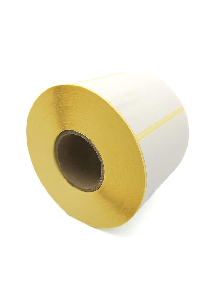 Direct Thermal Label Barcode Label Sticker - 3 x 2 inches - 75mm x 50mm - 1000 Labels Per Roll - Self Adhesive Sticker for Printing Barcoding (Ribbon not Required) (1 Roll per Pack (1000 Labels)