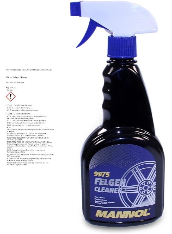 MANNOL 9975 PROFESSIONAL CAR RIMS CLEANER FOR ALUMINUM AND STEEL GERMANY - 500 ml
