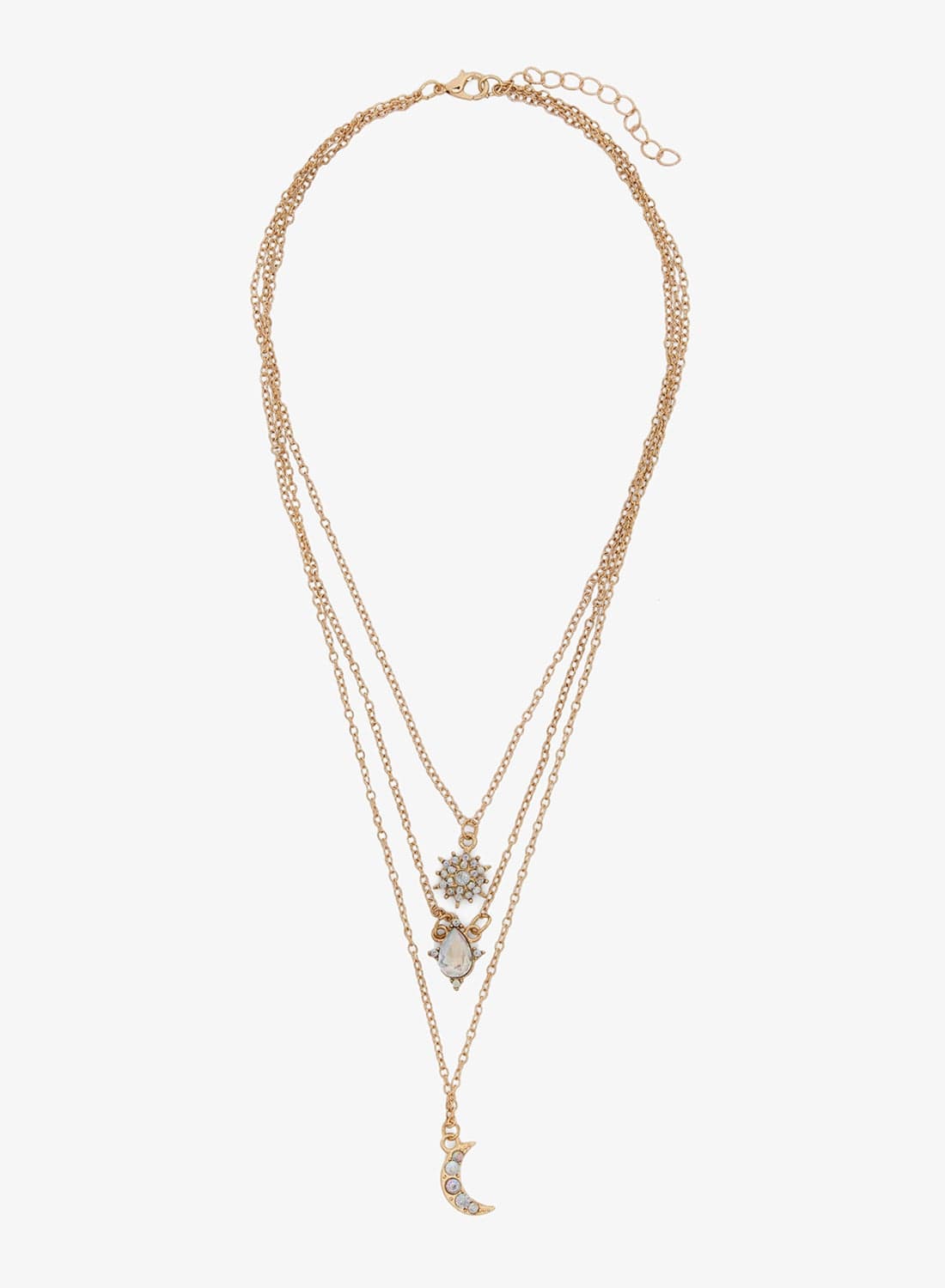 Multipack Layered Chain Necklace with Charms