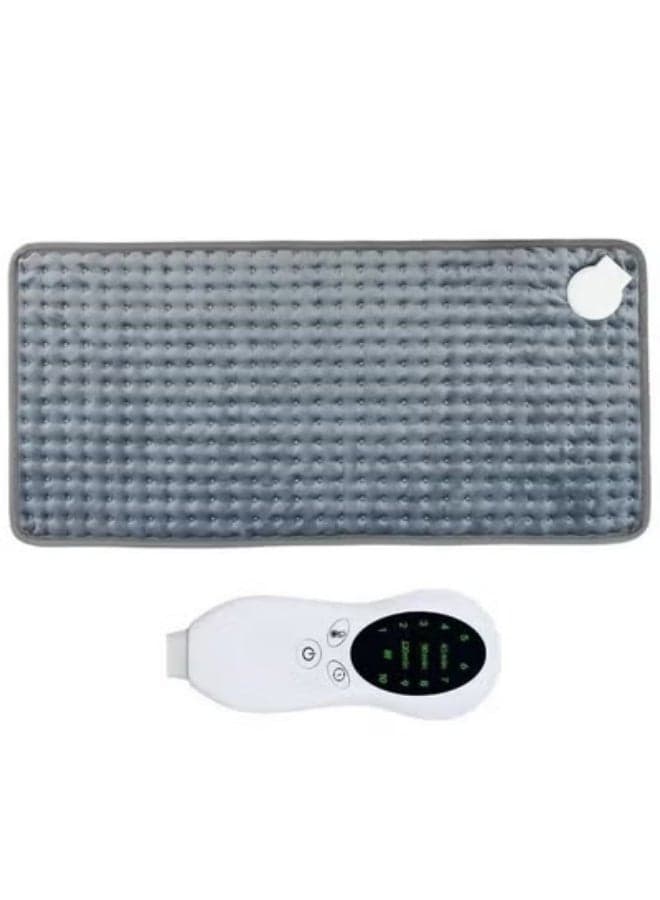 Heating Pad Heat Electric Blanket 12in x 24in Heating Pad Soft Flannel Grey