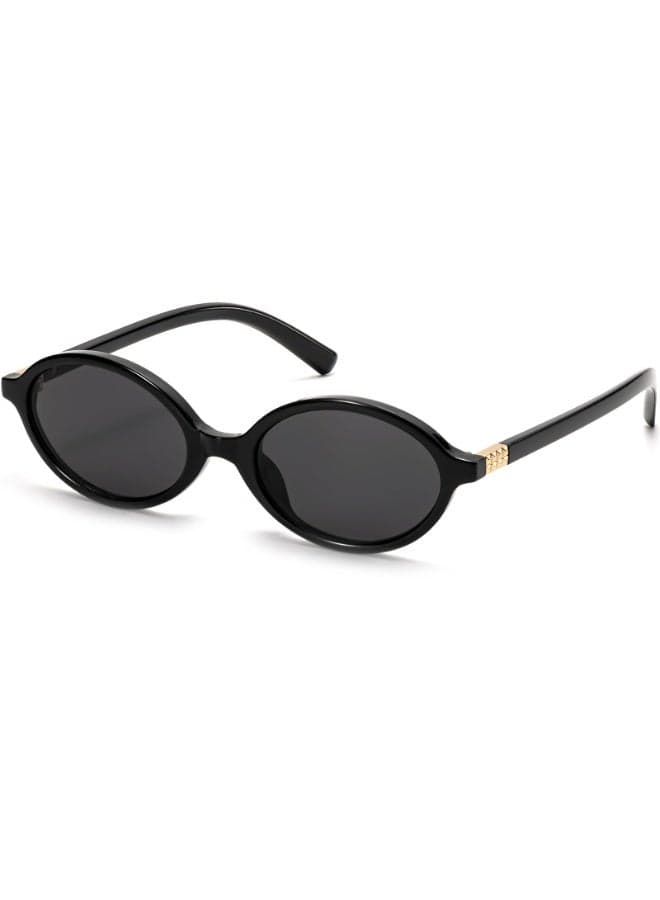 Retro Oval Sunglasses for Women Vintage 90s Y2K Trendy Designer Sun Glasses