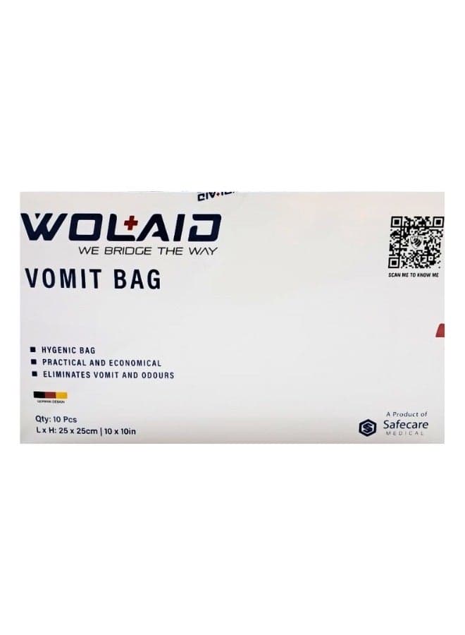 Wolaid Vomit Bag With Gel 10"S