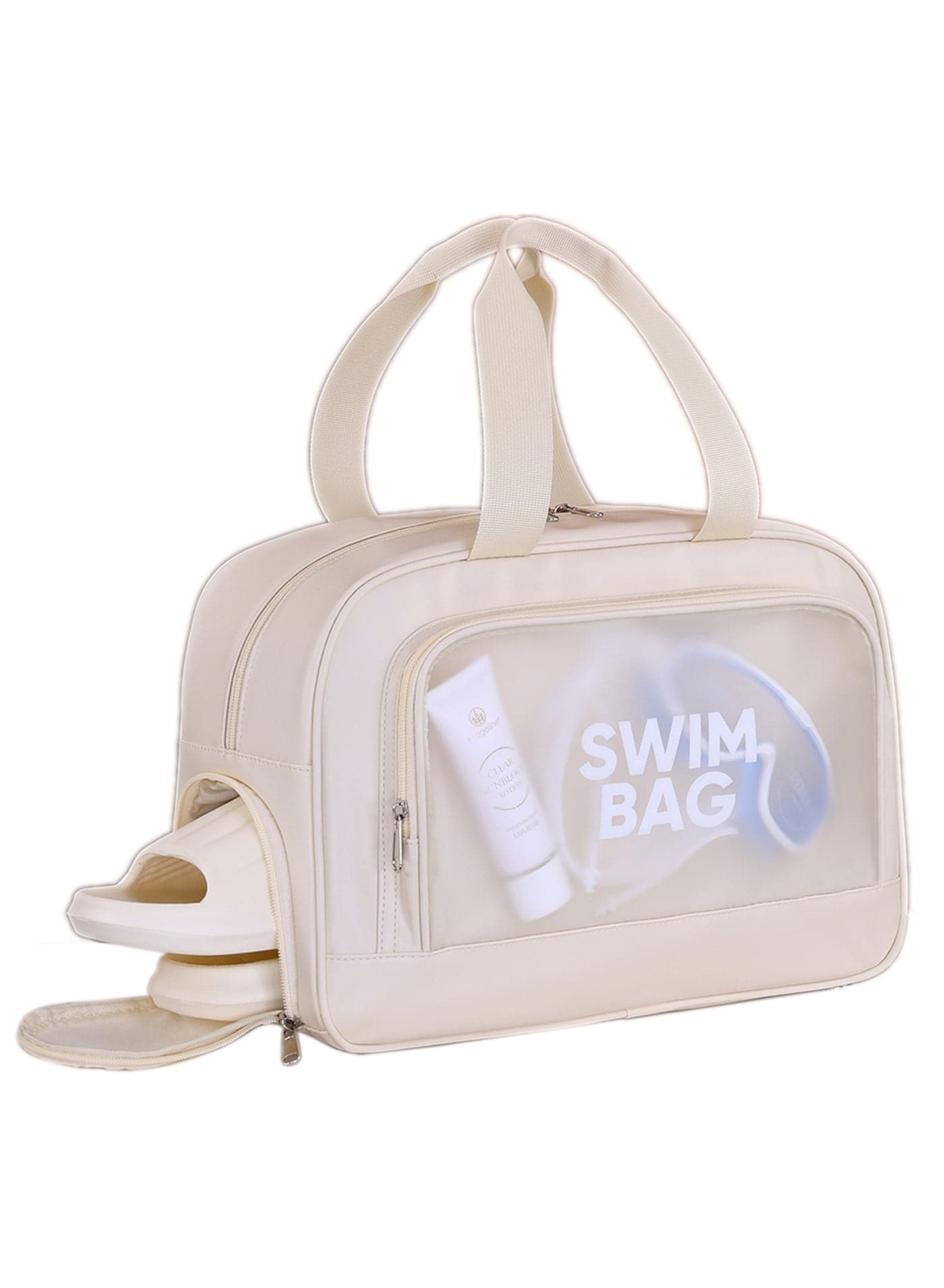 Swim Bag with Separate Shoe Compartment | Waterproof Dry & Wet Bag for Swim, Gym, Travel | Large Capacity Storage & Ventilated Pockets for Men, Women, and Kids