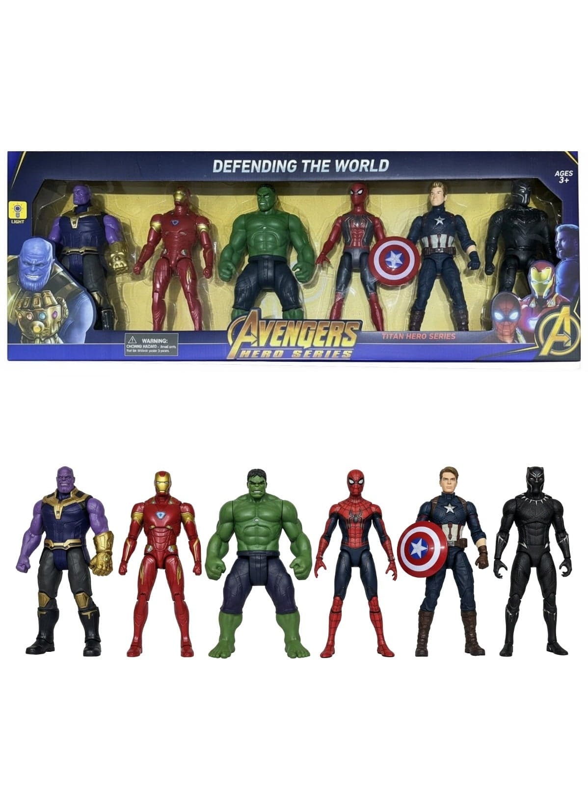 Super Hero Action Figure Set for Kids – 6-Piece Superhero Toy Set (Multicolor) | Avengers-Style Figures for Boys & Girls | Super Hero Playset for Children | Birthday Gift Superhero Toys | Action Heroes Collection for Kids