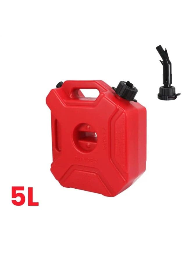 Trezvo Fuel Tanks 5L Portable Gasoline Diesels Containers Anti-Static Backup Petrol Storage Tanks with Lock & Key for Car Motorcycle Truck SUV ATV Off-Road Vehicle