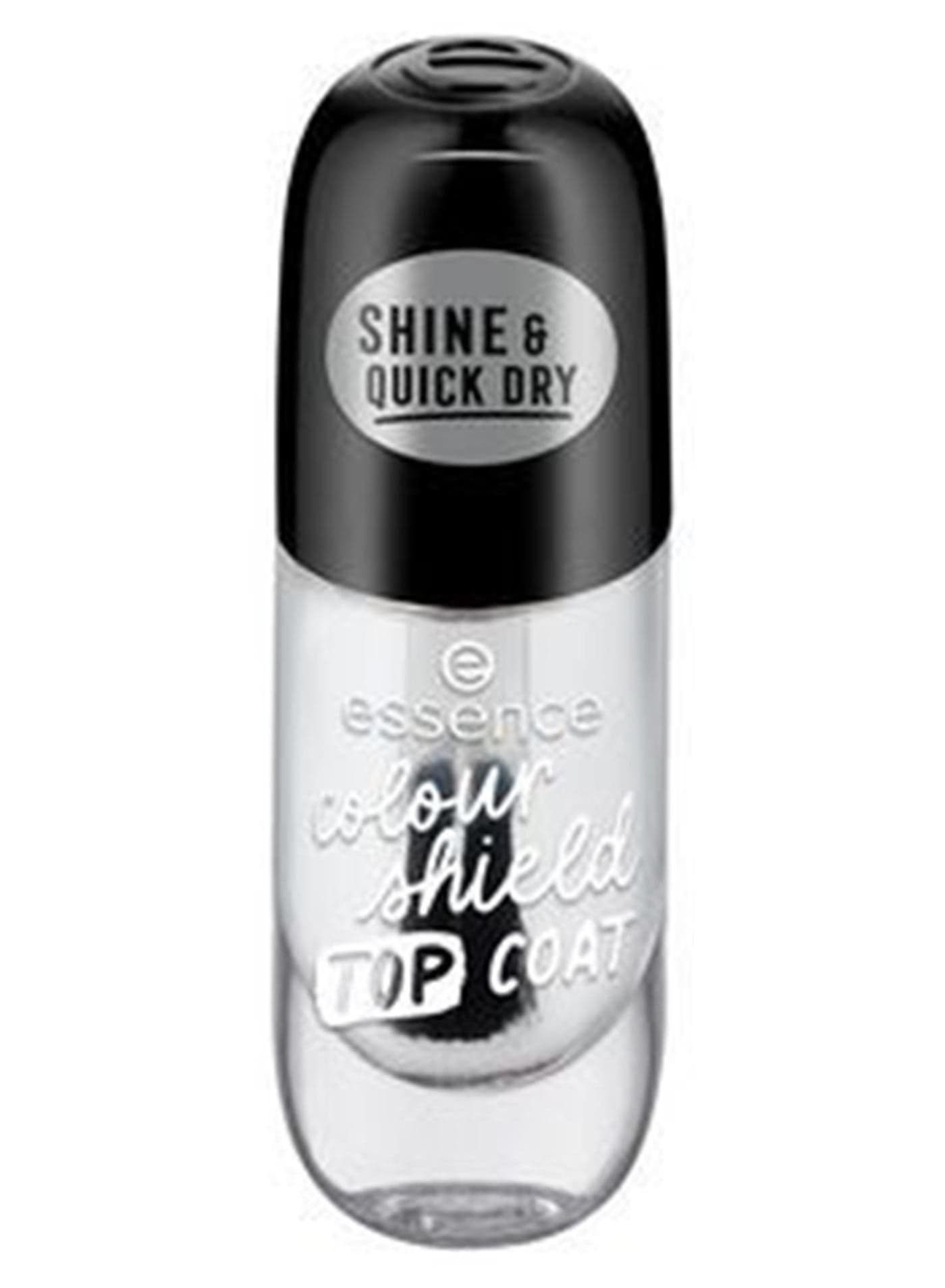 Colour Shield Top Coat 8ml | Quick Dry Formula | Protects Nails from Discoloration | Long Lasting High Gloss Gel Finish | Vegan Clean Beauty Nail Care | 8 ml (Pack of 1) Clear
