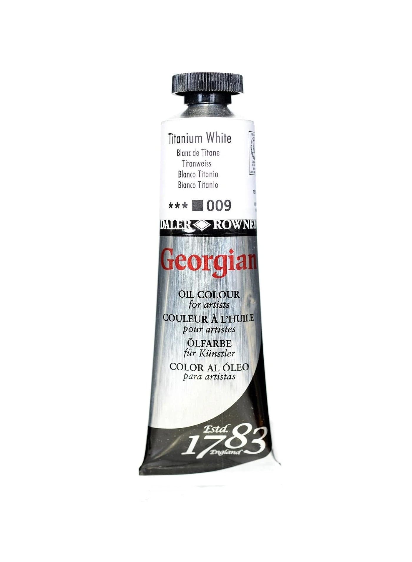 Georgian Oil Colour Tube 38ml Content Titanium White