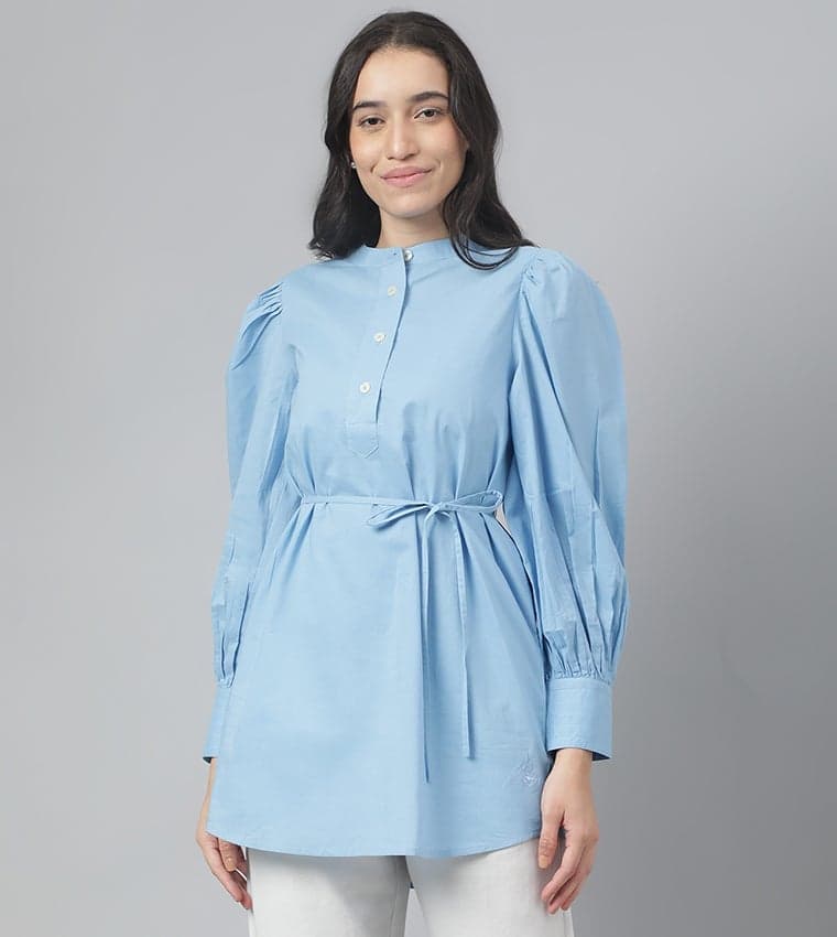 Beverly Hills Polo Club Womens Woven Top