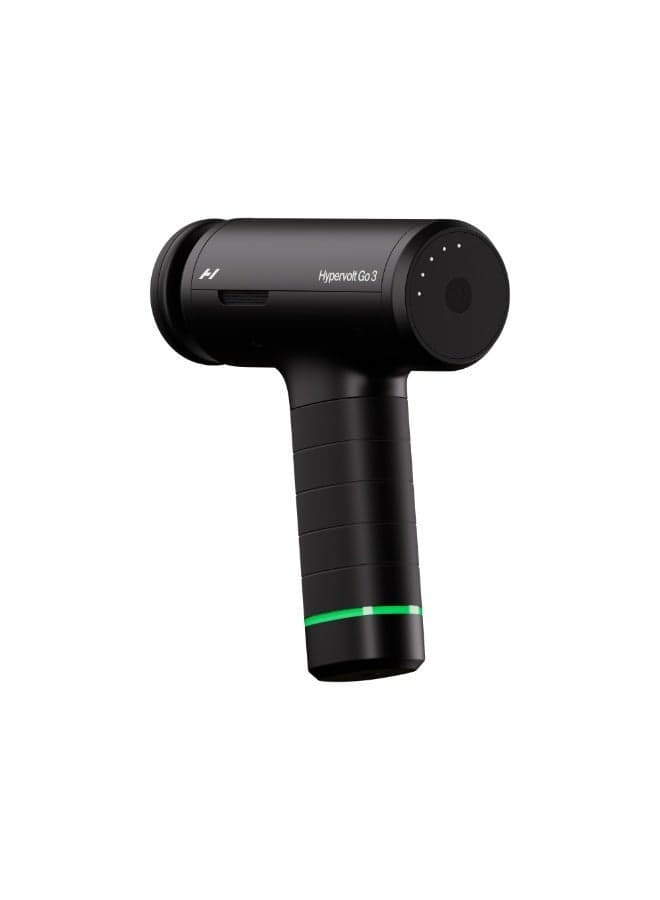 Hypervolt Go 3 – Compact Handheld Percussion Massage Gun with QuietGlide Technology | 3 Speeds, Portable Lightweight Design | Helps Relieve Muscle Soreness and Improve Recovery