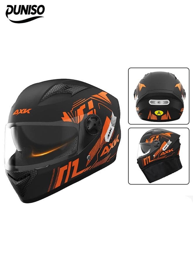 Full Face Motorcycle Helmet, Lightweight – Anti-Fog Dual Lenses, Crash Resistant