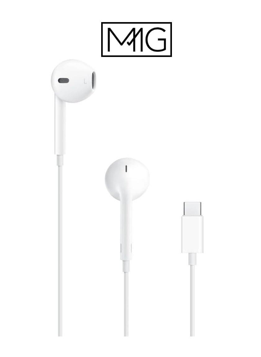 EarBuds with USB C Wired Earbuds with Microphone & Volume Control, In-ear Headphones for iPhone 15 Pro Max, iPad Pro/Air, Samsung (White)