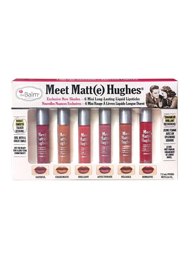 Meet Matt(e) Hughes 6 Mini Long-Lasting Liquid Lipsticks Exclusive New Shades