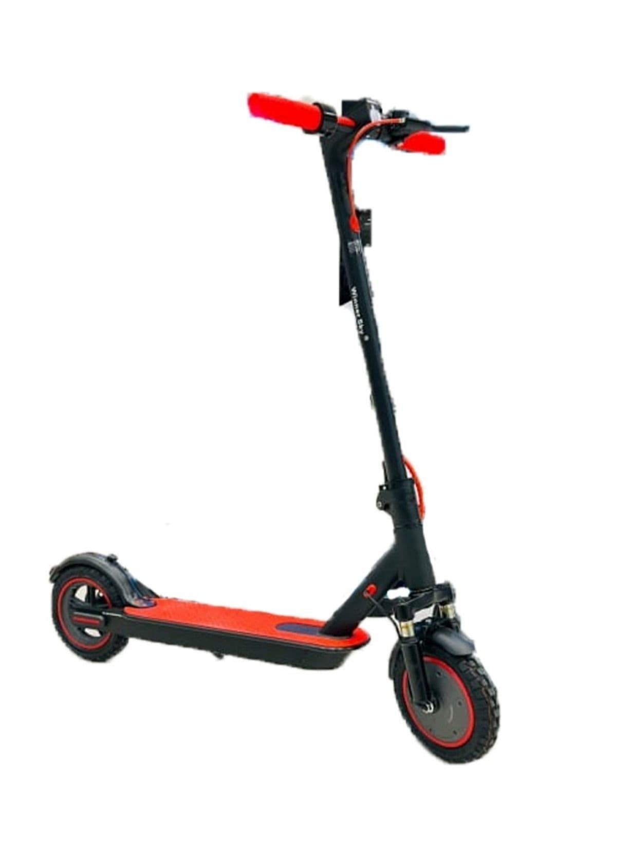 Electric Scooter 35 KM Speed With Front Side Suspension 350W Motor And Bluetooth Off Road Tyre Light Red