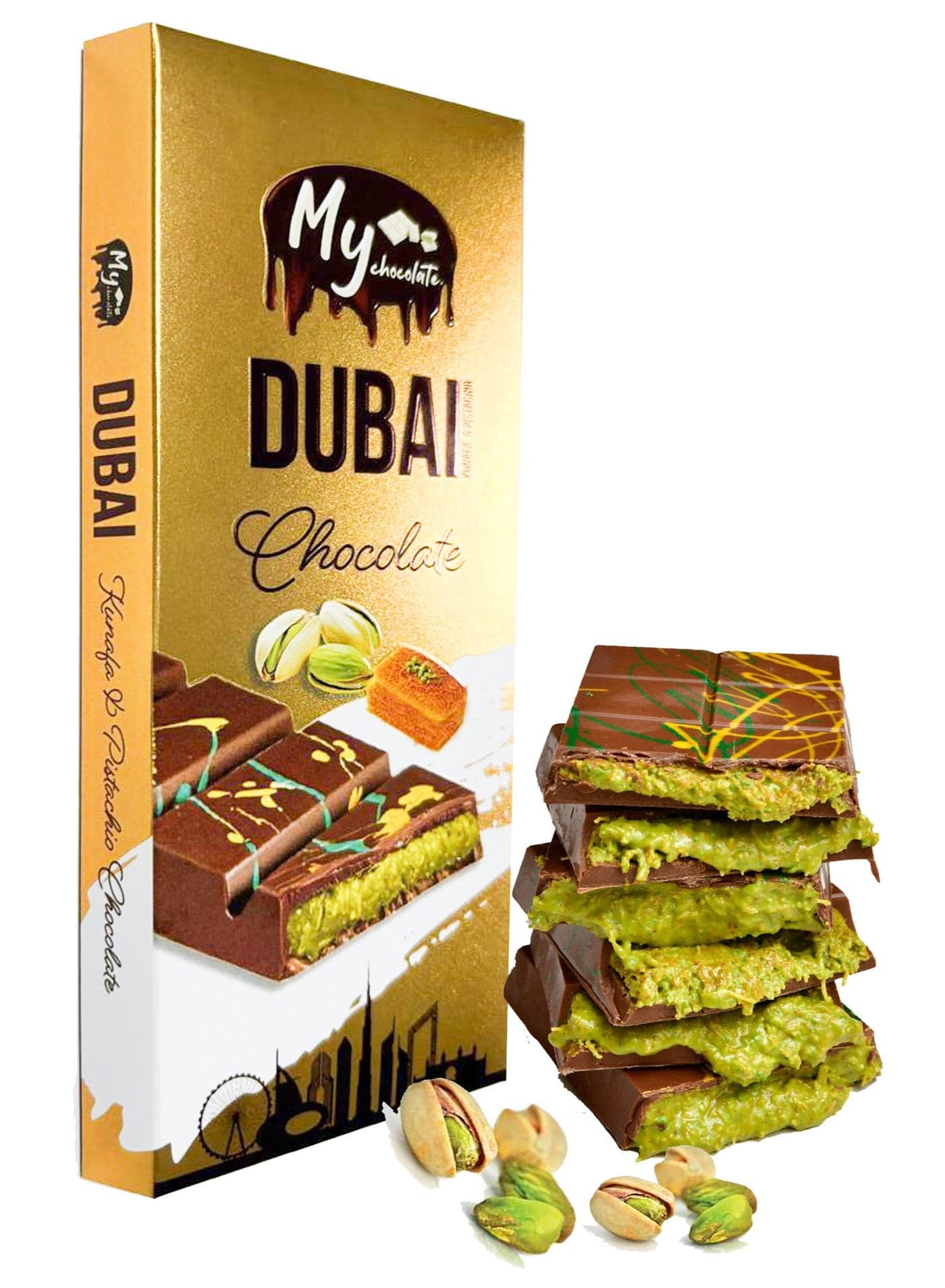 Dubai Chocolate - Kunafa & Pistachio 100g