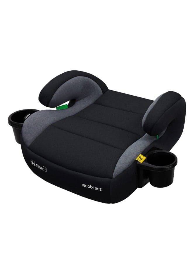 I-FIRA I-Size Backless Booster Car Seat, Double Padded Foam, Compact, Lightweight&Portable Travel Childrens Kids Boys Girls Car Seat, Arm Rest Seat, 2 Cup Holder, ECER129, 6-12Yrs, 22-36Kg, Group 3