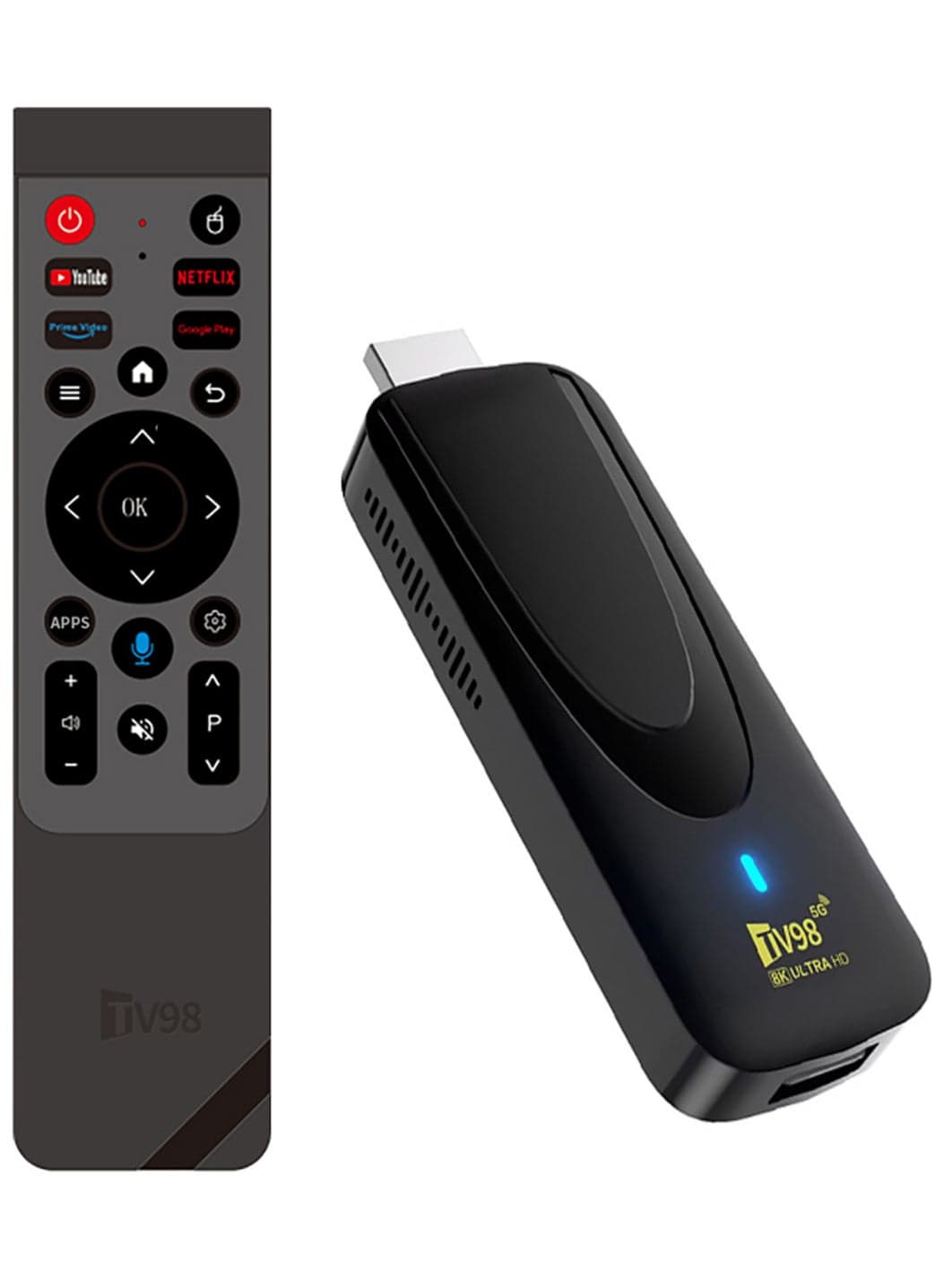 8K Ultra HD Smart TV Stick, HDR Streaming Device, Google Assistant Voice Control, Chromecast Built-In