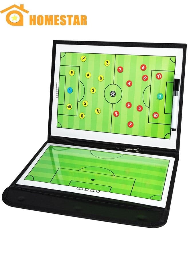 Soccer Coaching Board, Soccer Coaches Clipboard, Tactical Magnetic Board Kit with Dry Erase, Marker Pen