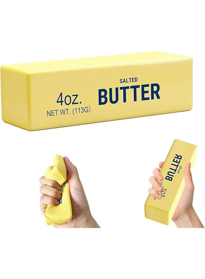Butter Squishy, Squeeze Toys, Squishy Butter, Realistic Butter Stick Soft Squeeze Toys (Butter-1PCS)