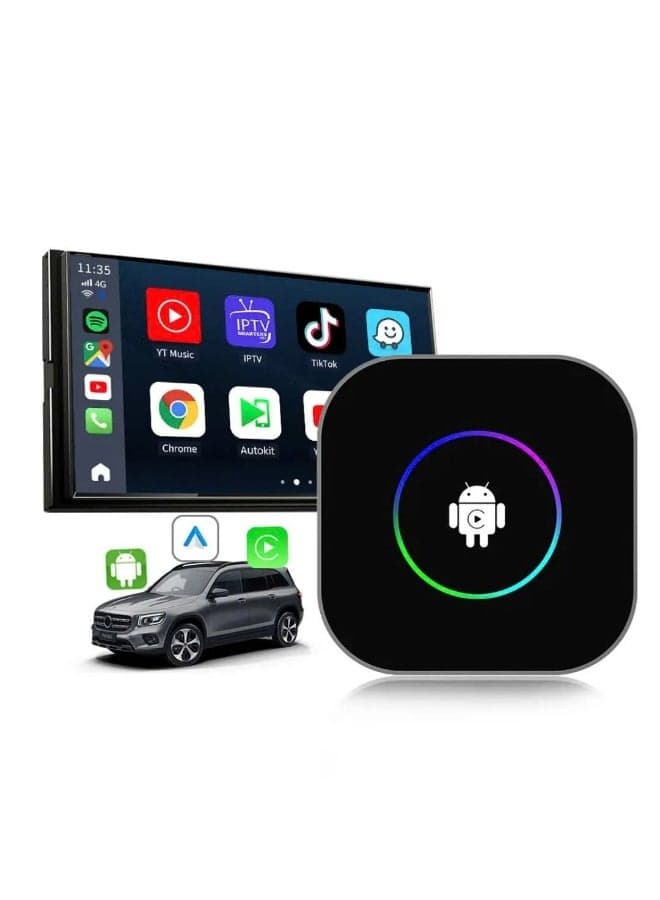 Android 13 Tbox S2, 4+64GB with Qualcomm 8-core SM6115 processor, 4G SIM Connection, WiFi & Bluetooth, Integrated GPS, Supports Wireless CarPlay & Wireless Android Auto
