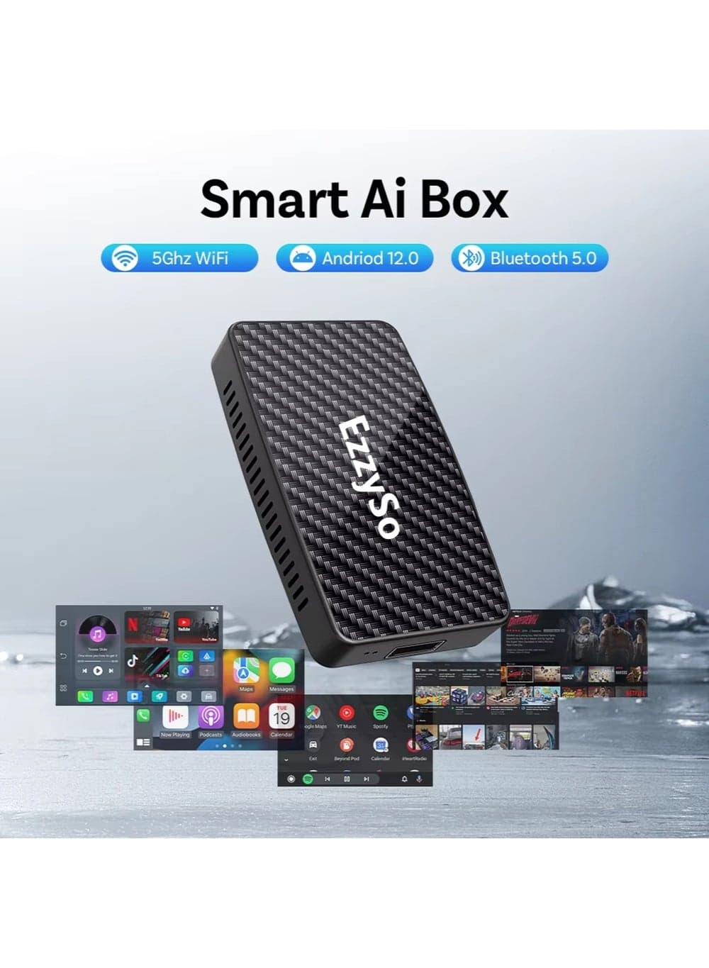 Play2 Video Pro Carplay Ai Box Wireless Android Auto Adapter Built in Youtube Netflix For VW Benz Ford 99% of Cars