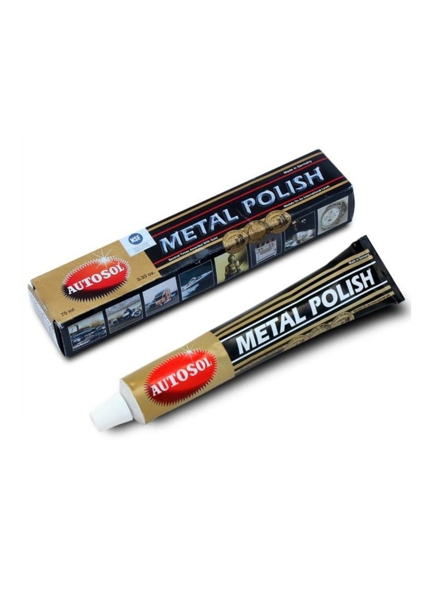 Metal Polish Stainless Steel, Aluminium, Chrome, Brass, Copper, Silver 75ml
