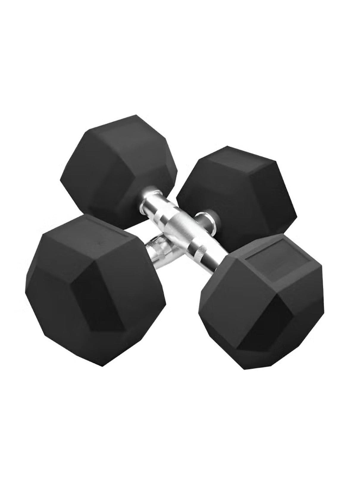 Gym Fitness Rubber Hex Dumbbell – 10kg |2pc