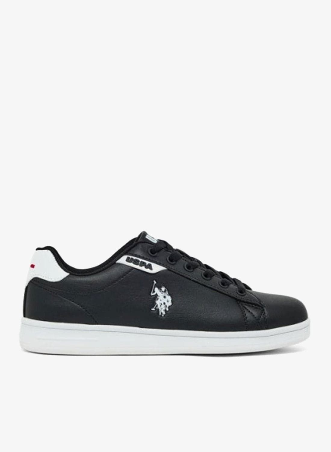 U.S. Polo Assn. Men’s Black COSTA GLB 6FX Sneakers – Classic Lace-Up Casual Shoes for Everyday Style