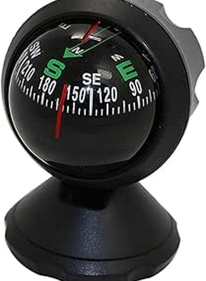 Adjustable Mini Car Compass Ball with Adhesive for Dashboard Navigation and Decoration