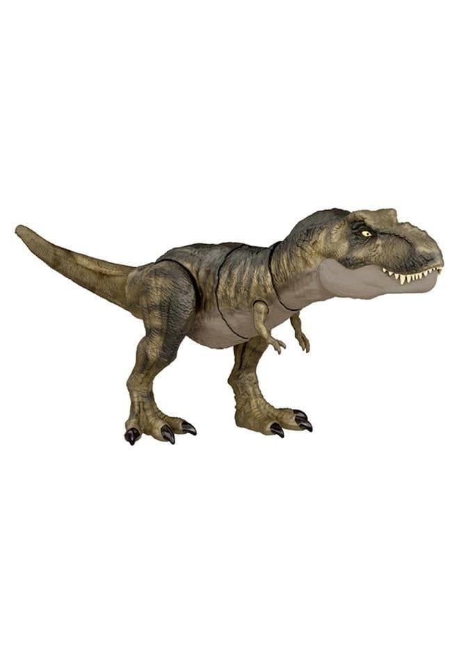 Toys Jurassic Dominion Thrash ‘N Devour Tyrannosaurus Rex Dinosaur Action Figure, 21 In Long With Sound, Chomp & Thrash Actions, Toy Gift With Physical And Digital Play, Multicolor