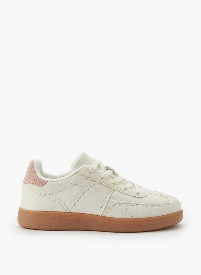 Girls Lace-Up Sneakers