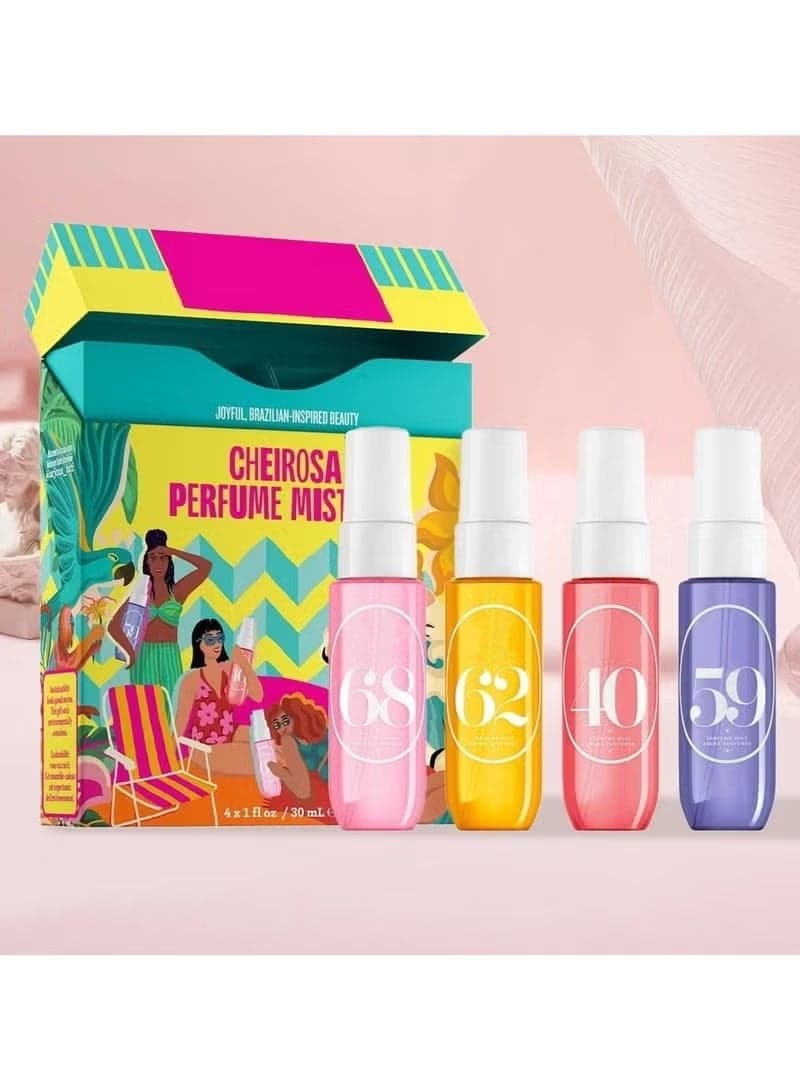 Sol de Janeiro Perfume Mist Gift Set – Brazilian Fragrance Collection ’40 ’59 ’62 ’68, 4 x 30ml Travel Size Body Spray Set