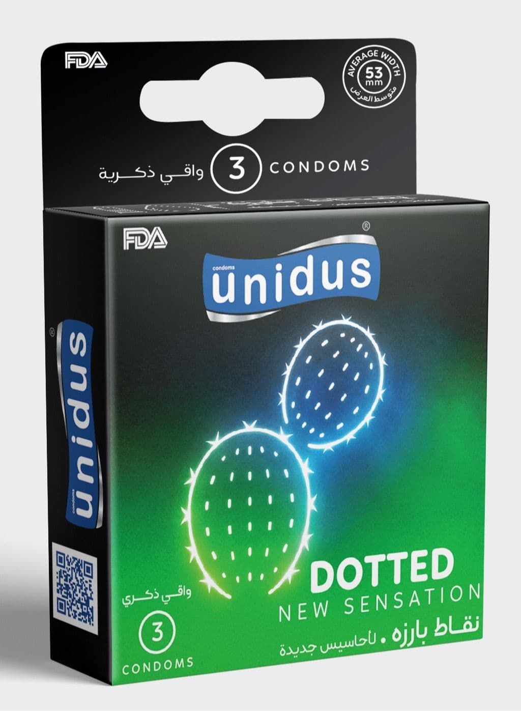 Condom - DOTTED - New Sensation - Lubricated Condoms for Men, Pack of 3