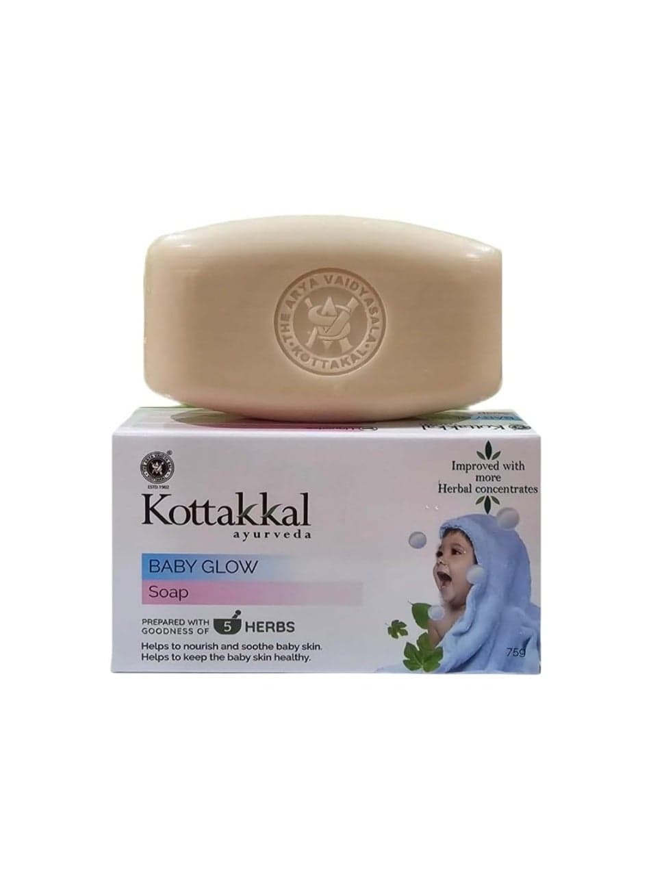 Kottakkal Ayurveda Baby Glow Soap 75g – Gentle Herbal Care for Soft & Healthy Baby Skin