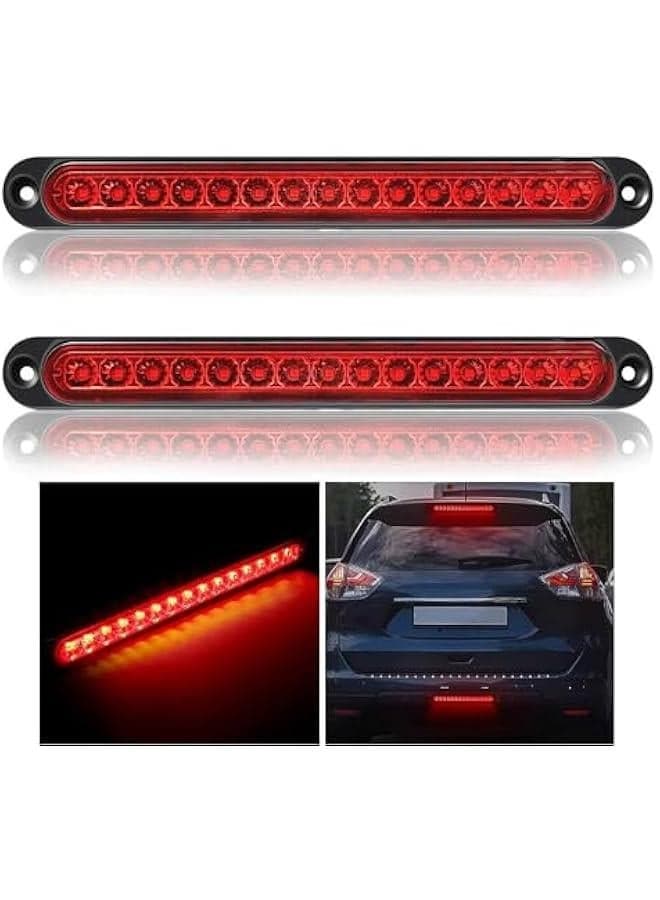 2 Trailer Brake Tail Lights Bar, LED Stop Turn Tail Light Assembly Third Brake Bar Strip Rear Marker Light, Brake Stop Turn Signal Light Assembly for Truck Trailer Bus Van RV ATV Offroad