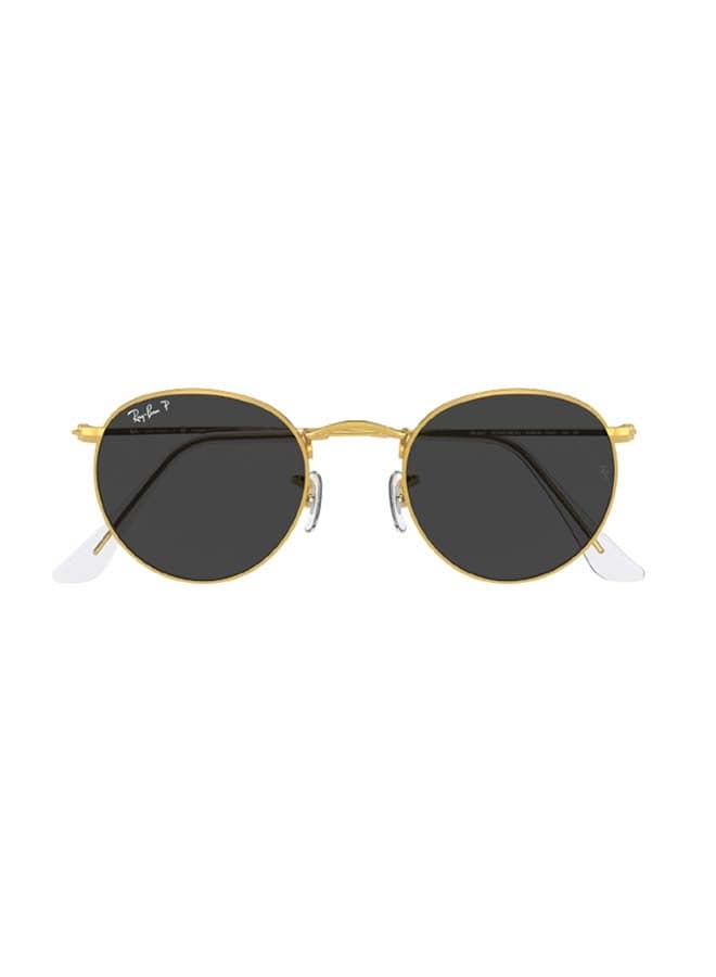 Unisex Round Metal Sunglasses S/RB3447-919648-50 - Lens Size: 50mm - Gold
