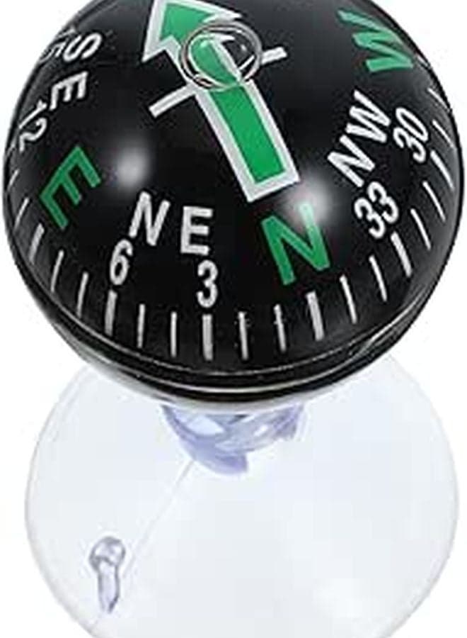 38mm Car Compass Ball with Suction Mount for Boat RV Navigation Outdoor Use