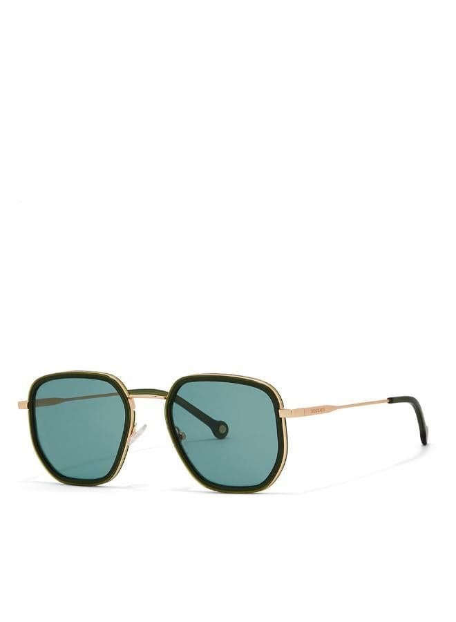 30Sundays ARCHAIC,Men Sunglasses, Geometric Sunglasses, UV Protection: UV400 (Green,Green)