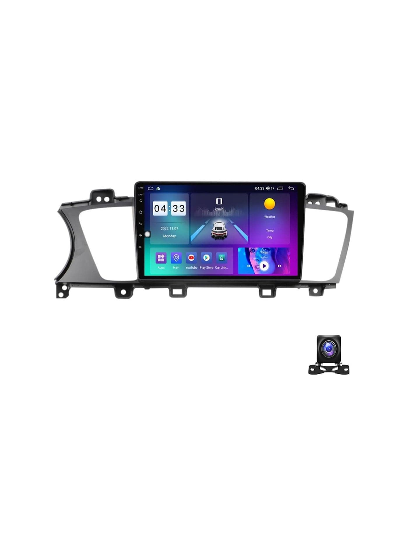 Android Car Stereo for KIA K7 Cadenza 2013 To 2017 1GB RAM 32GB ROM Mirror-Link Wi-Fi BT, Radio GPS Navigation, 9 Inch IPS Touch Screen with Backup Camera Included